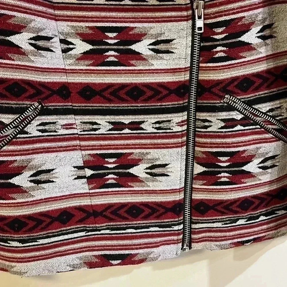 [US S]Vintage FOREVER 21 NAVAJO  Aztec Punk Design Jacket - Picture 4 of 8